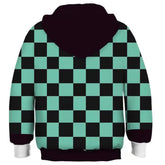 Kinder Demon Slayer: Kamado Tanjirou Kimetsu no Yaiba Hoodie für Kinder Pulli Pullover mit Kaputze Jungen Mädchen